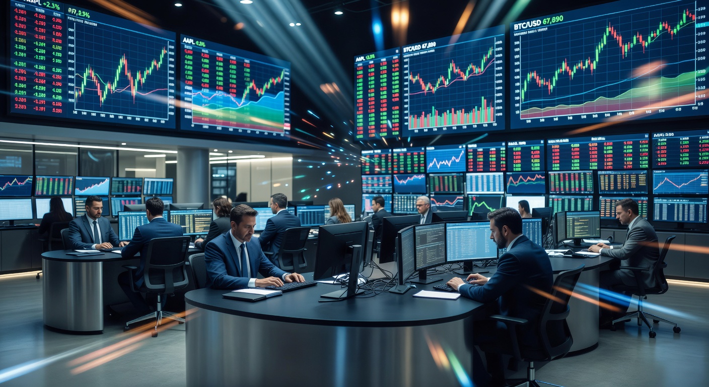 Sala de trading ecosistema fintech